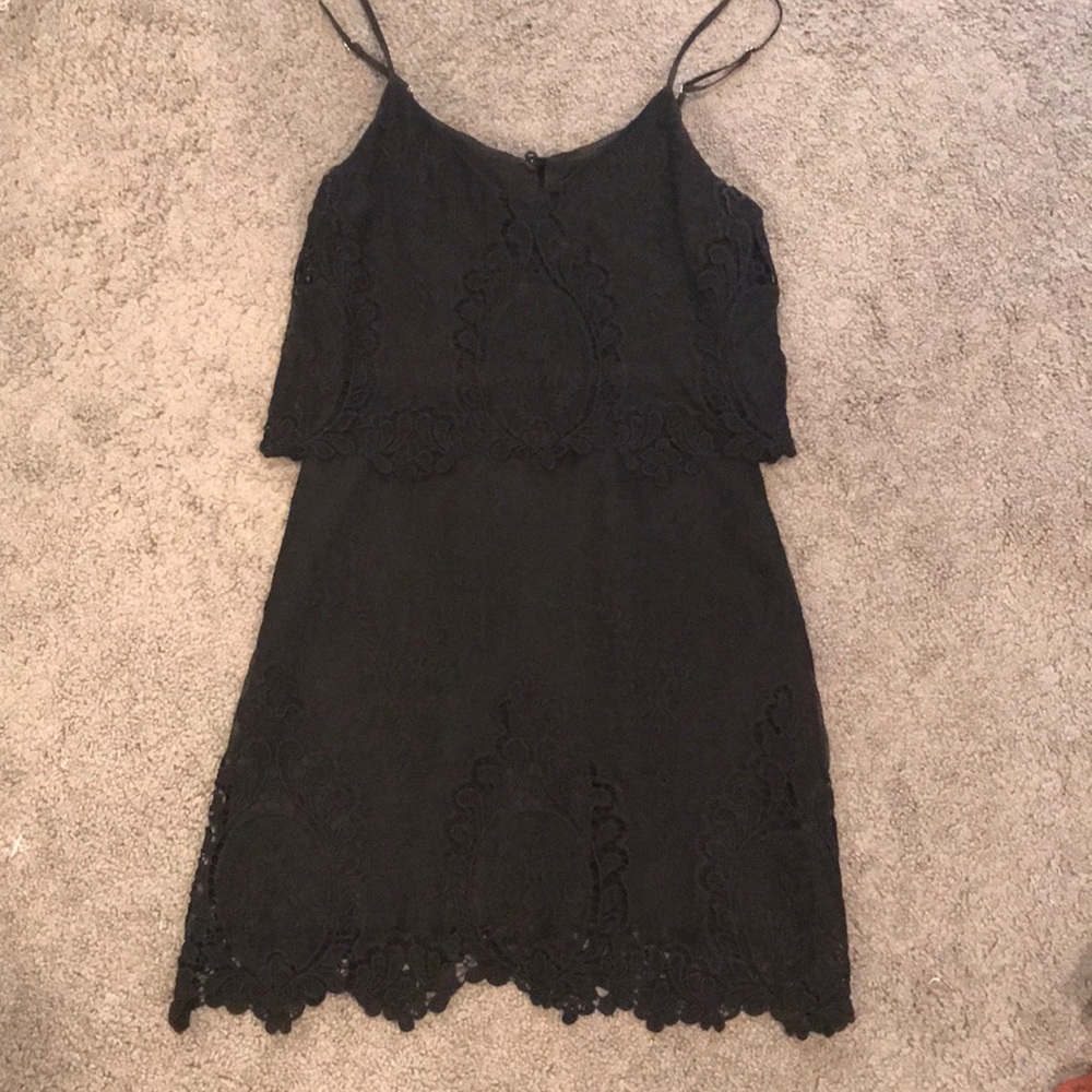 Black Dolce Vita Eyelet lace dress